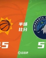 半场战报：KD12分2帽 兰德尔16分 华子伤退 森林狼领先太阳12分